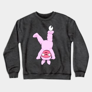 Bear in a Pink Bunny Onesie Crewneck Sweatshirt